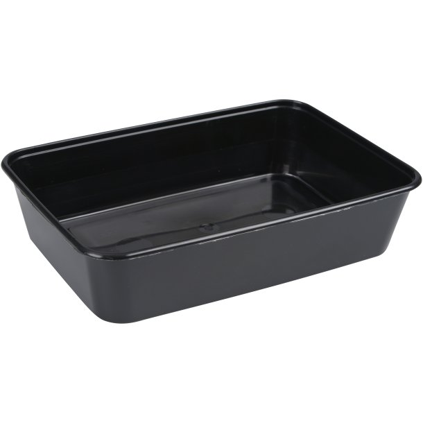 Plastbakke, PP, sort 500ml 175x119x40mm 500stk