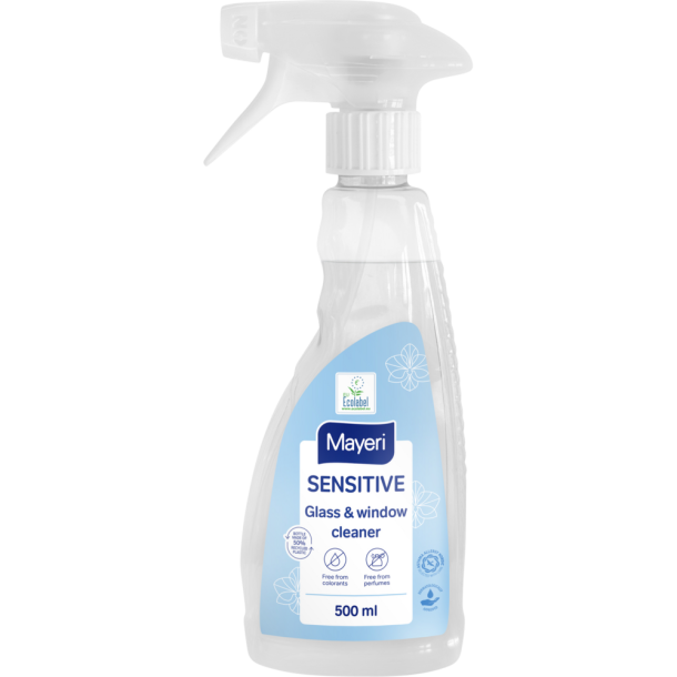 Glasrens, Mayeri Sensitive, 500 ml, klar-til-brug, uden farve og parfume