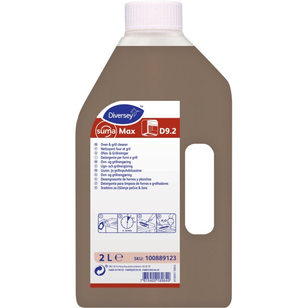 Suma Max D9.2 Grillrens, 2ltr