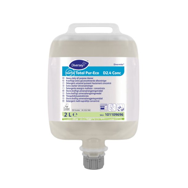 Suma Total Pur-Eco D2.4, universalrengring, til DQFM doseringsanlg, 3 x 2 ltr