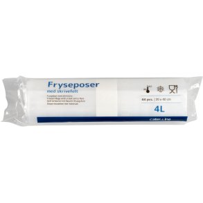 Fryseposer 4 liter, 56 ruller, 44 poser pr rulle, LDPE