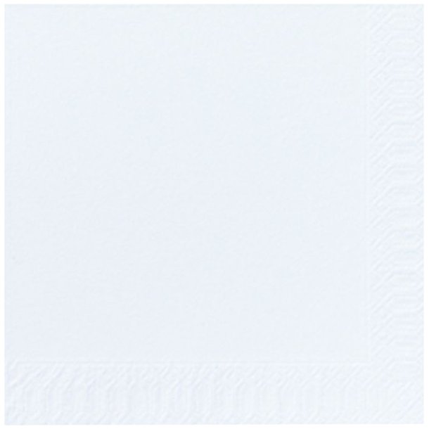 Frokostserviet 2-lag, Hvid, 33x33, 1/4 foldet, 2400stk
