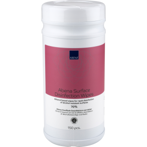 Overfladedesinfektion, bl, dispenserbox med 150 stk