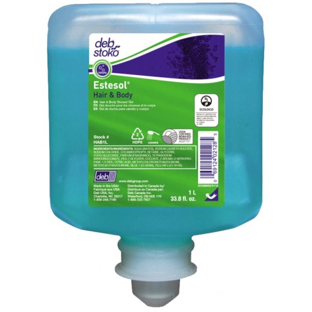 Deb Estesol Hair &amp; Body 1ltr 