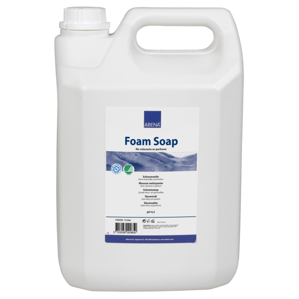 Svanemrket skumsbe uden farve og parfume, 5 liter