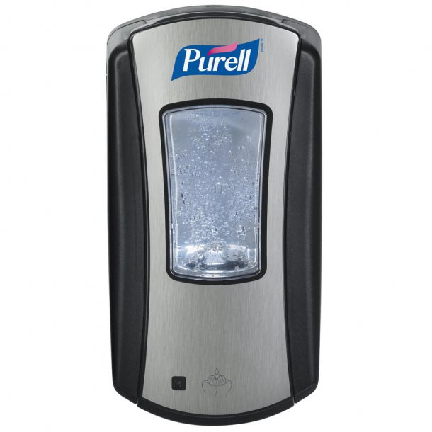 Purell LTX-12 berringsfri dispenser, sort/chrom 1200ml