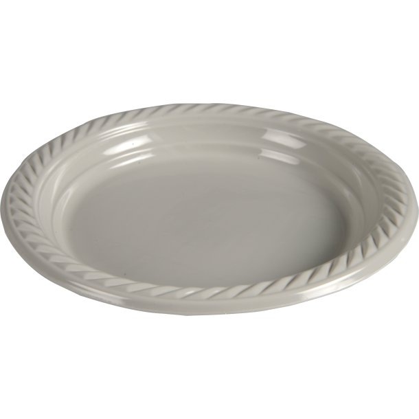 Flergangstallerken lysegr� PP � 18cm, Asiet