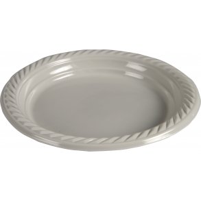 Flergangstallerken lysegr PP  23cm, Frokost