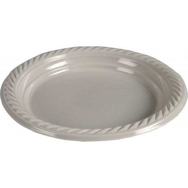 Flergangstallerken lysegr PP  23cm, Frokost