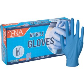  Engangshandsker, Nitril, Pudderfri, bl�, 100stk