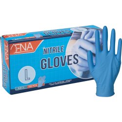  Engangshandsker, Nitril, Pudderfri, bl, 100stk