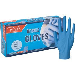  Engangshandsker, Nitril, Pudderfri, bl, 100stk