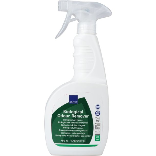 Biologisk lugtfjerner  klar-til-brug med parfume, uden farve, 750ml