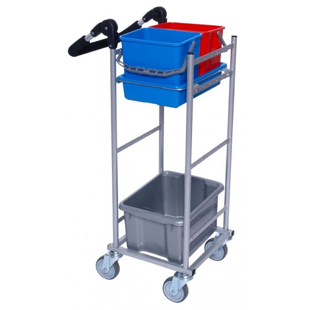 Tina Trolleys Ergo Super kompact, rengringsvogn, Model 1, med 2 spande