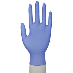 Engangshandsker, Nitril, Pudderfri, bl, 100stk