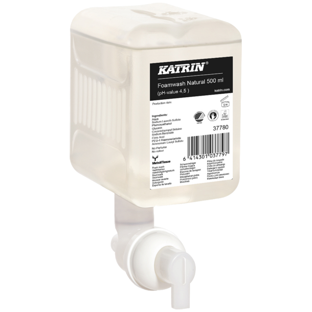 Katrin 37780 skumsbe Natural 500ml, uden farve og parfume