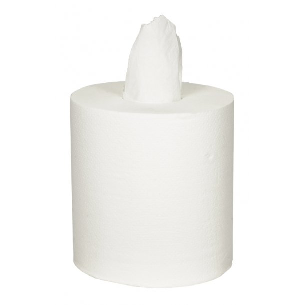 Hndklderulle Midi, 1lag, 320m, hvid, 100% Nyfiber, uden hylse