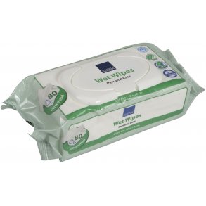 Vdserviet, Z-fold, 18x20cm, hvid, med plastlg, engangs