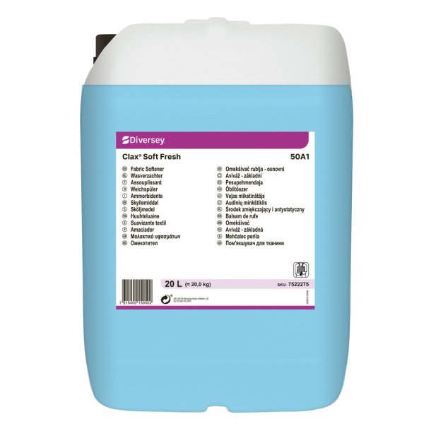 Clax Soft Fresh 50A1, skyllemiddel, 20 L