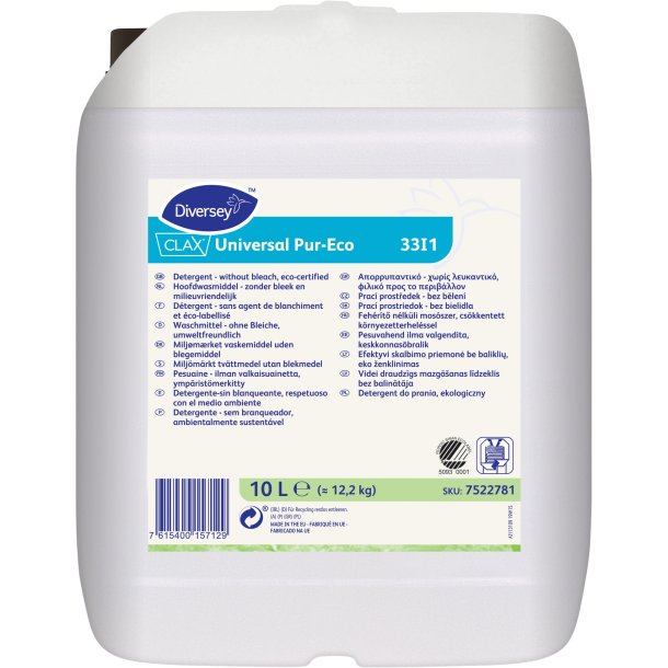 Clax Universal G 33I1 Pur-Eco, 10ltr, Flydende tjvask