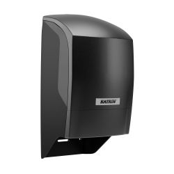 Katrin system dispenser til toiletpapir � plast, 2 ruller, sort/hvid