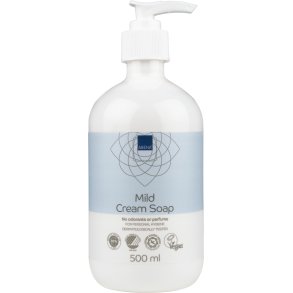 Mild Cremesbe 500ml m/pumpe, 6 stk pr krt, uden farve og parfume