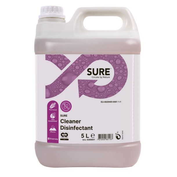 SURE Cleaner Disinfectant, K�kkenreng�ring, 5 liter