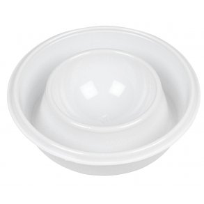 ggebger, hvid plast,  8cm, excl afgift, 1600stk