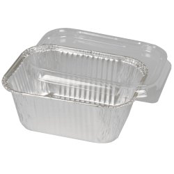 Aluminiumsbakke, 660 stk med rullekant, 500ml