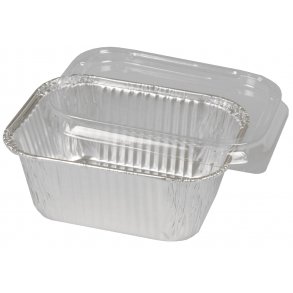 Aluminiumsbakke, 990 stk med rullekant, 250 ml