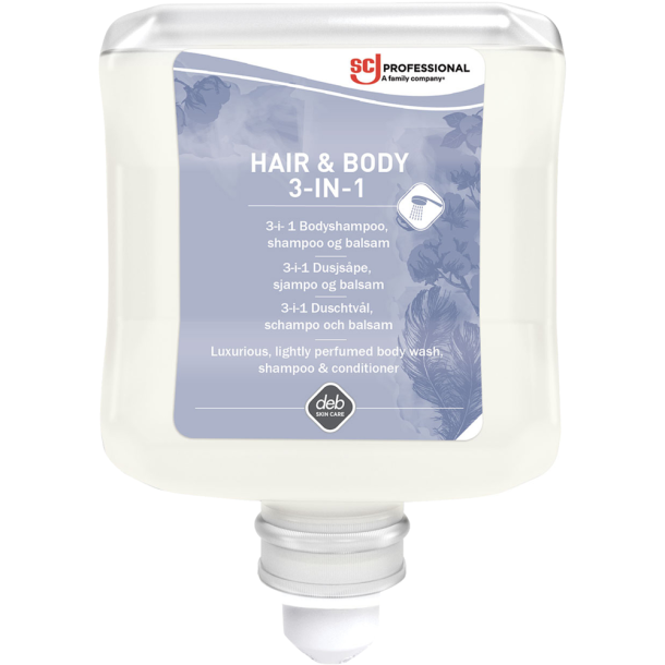 Deb Refresh Luxury 3 in 1 1ltr Hair &amp; Body
