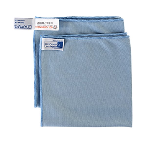 Microfiber Glasklud, Bl, 40x40cm, Performance