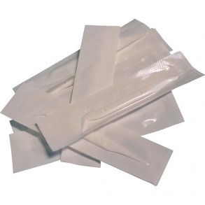 Tandstikker, enkeltpakket, hvid plast, i displayboks, 500stk.