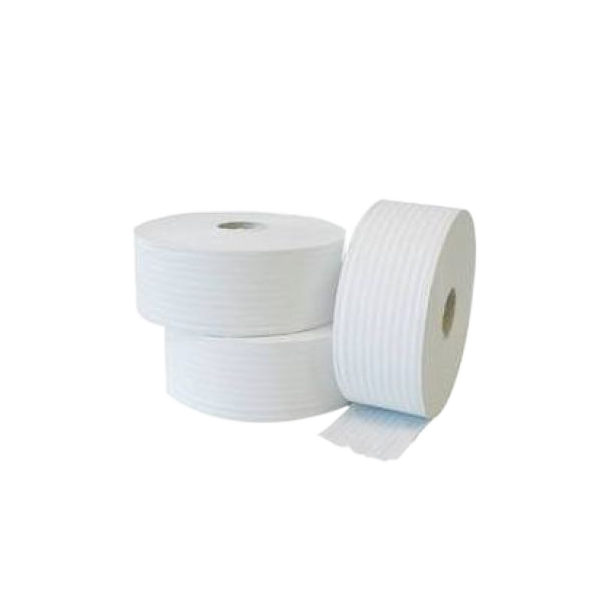 Jumbo Toiletpapir 380 m, Hvid, 2-lag, genanvendt