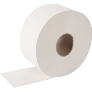 Jumbo toilet, 2-lag, 380m, perforeret, 1000ark, 100% hvid nyfiber