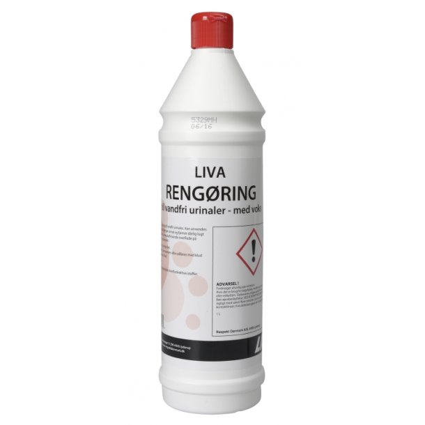 Rengringsmiddel m/voks til vandfrie urinaler, Liva