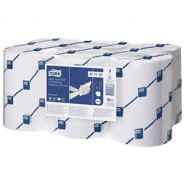 Tork Aftrringsrulle H13, hvid, 2lag, 6 ruller