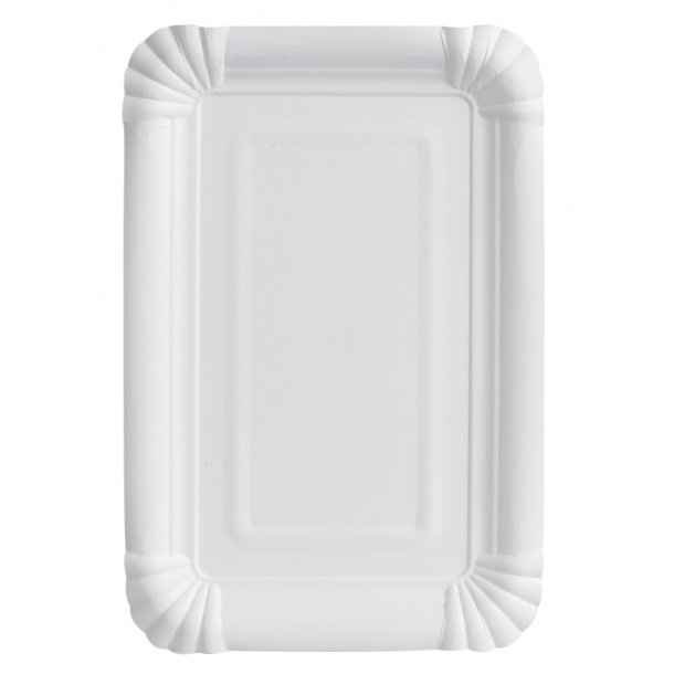 Plsebakke, hvid, lamineret, 20x13cm, 6x250 stk.