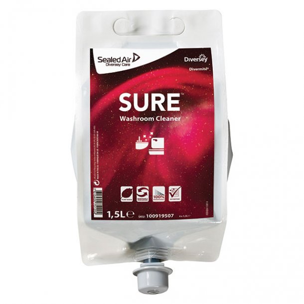 SURE Washroom Cleaner DvM 1.5L, Kalkfjerner og Sanitetsrengring
