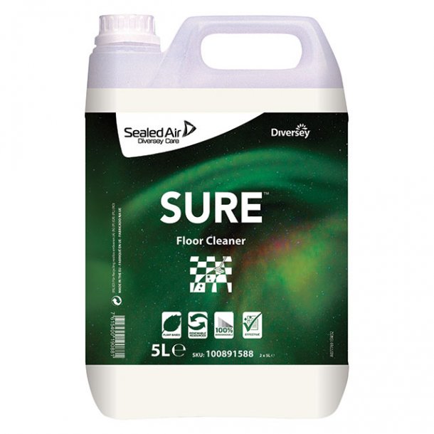 SURE Floor Cleaner, 100% biologisk nedbrydelig, 5ltr
