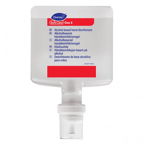 Soft Care DES E H5, Alkoholbaseret Hnddesinfektions gel, 1,3liter