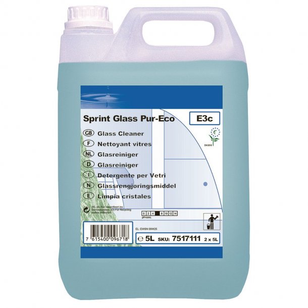 Sprint Glass Pur-Eco 5ltr, Glas og universal rengring