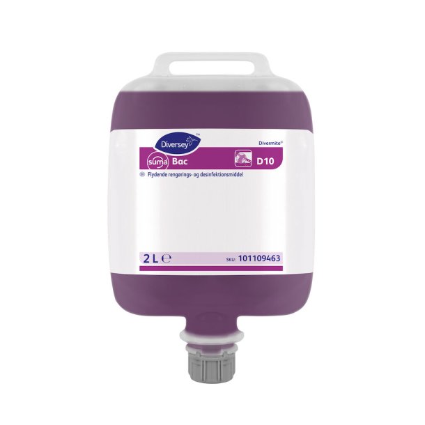 Suma Bac, D10, 3 x 2 L Reng�ring og desinfektion til DQFM doseringsanl�g