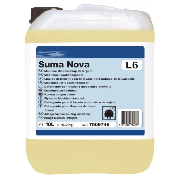 Suma Nova L6 10L, Maskinopvask uden klor