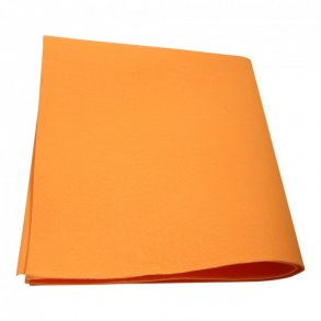 Syntetisk Gulvklud orange, 50x50cm, 220 gr.