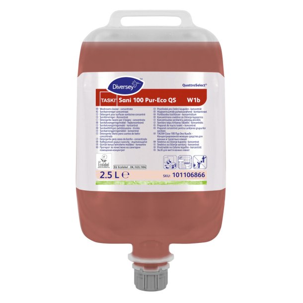 Taski Sani 100, Pur-Eco QS, Sanitetsreng�ring, 2 x 2,5 L
