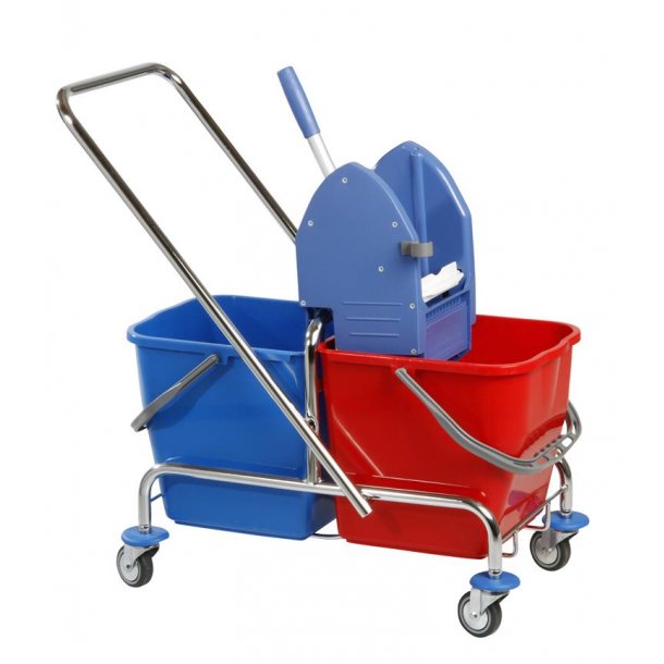 Tina Wetmop vogn, presse og 2 spande