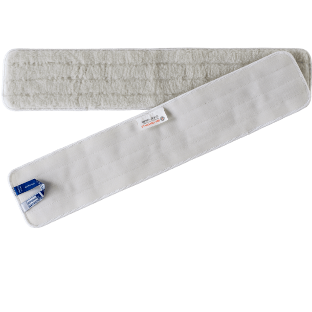 T�rmoppe, Clean Plus Dry Fibre, 60cm hvid med velcro