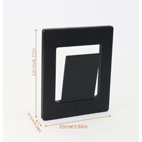 V�gbeslag til toiletb�rste � sort plast