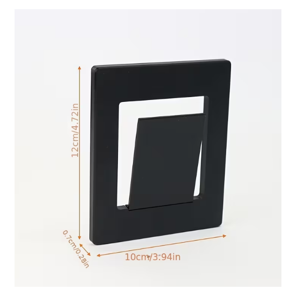 V�gbeslag til toiletb�rste � sort plast